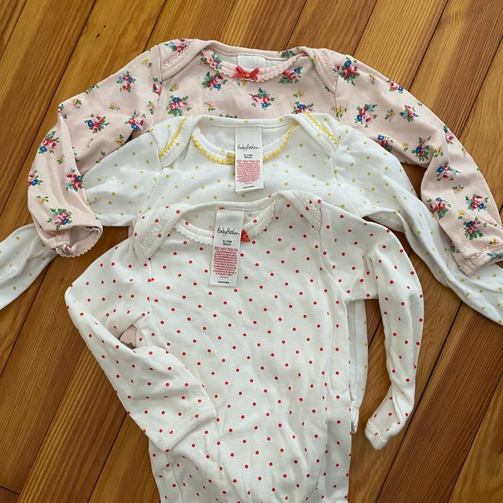 Baby Boden 3pk Bodysuit 6-12